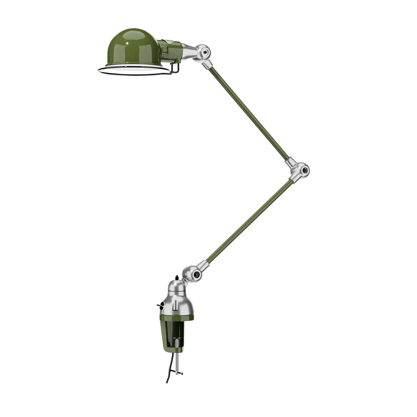 lampe-jielde-étau-vert